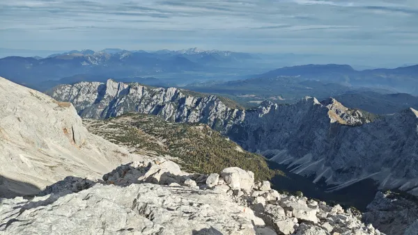 Triglav from Krma in October: up via Planika, down over Mali Triglav