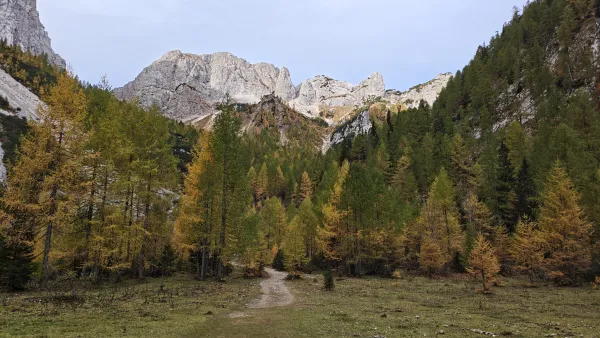 Triglav from Krma in October: up via Planika, down over Mali Triglav